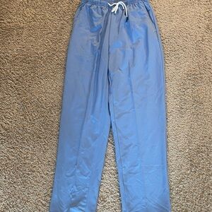 Men's Light Blue Elastic Waist Joggers with Drawstring